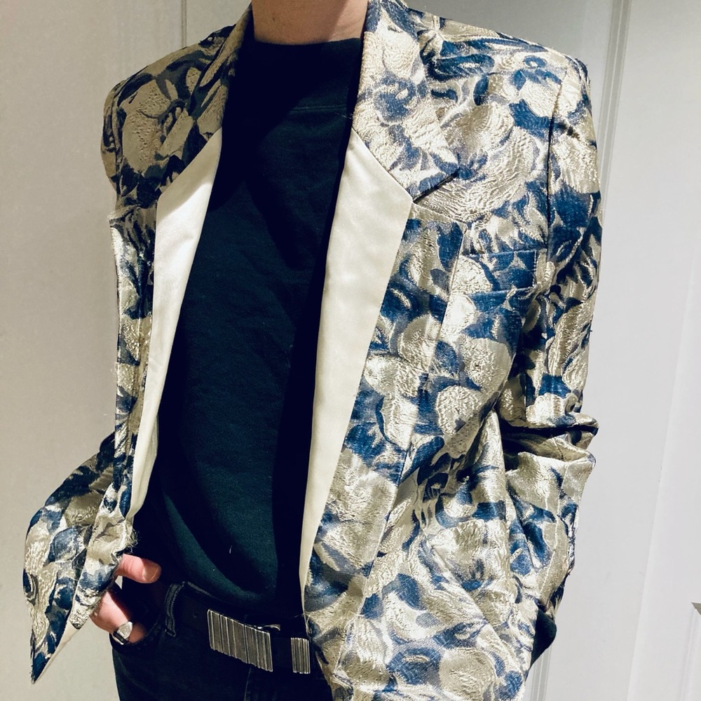 🎈SOLD🎈VTG Eddie Lau Floral Patterned Blazer